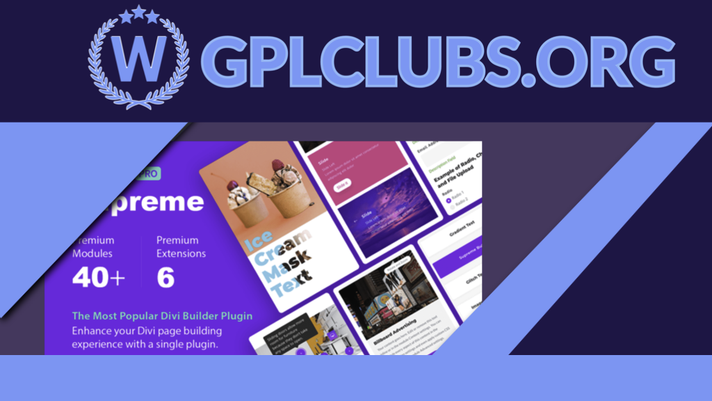 Divi Supreme Custom Divi Modules Divi Supreme Custom Divi Modules