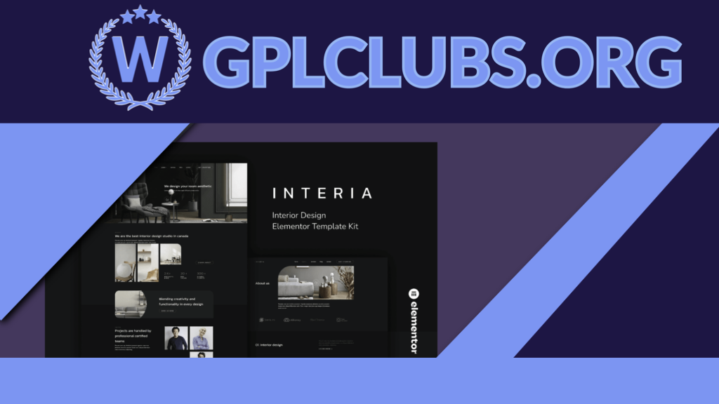 Interia - Interior Design Elementor Template Kit Interia - Interior Design Elementor Template Kit